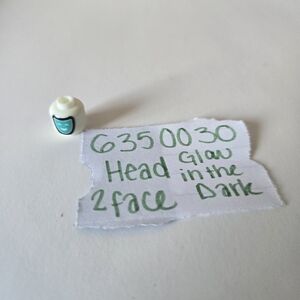 Lego Friends minifigure head glow in the dark  63500 two face magical funfair